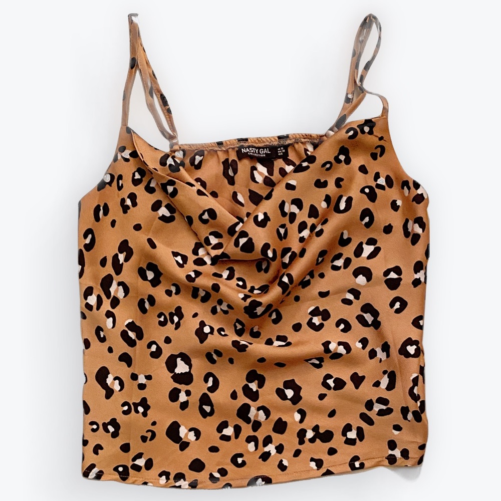 Nasty Gal Top | Satin Cowl Neck | Size 6